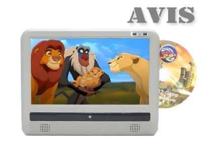 Навесной монитор на подголовник AVIS AVS0933T 9" c DVD (серый)