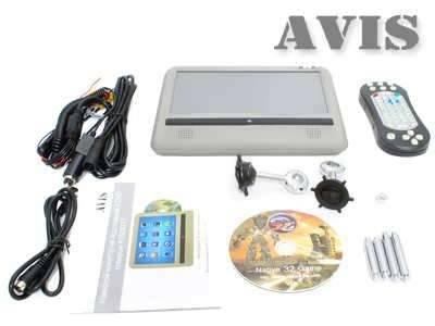Навесной монитор на подголовник AVIS AVS0933T 9" c DVD (серый)