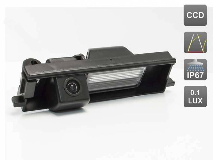 CCD штатная камера заднего вида с динамической разметкой AVIS Electronics AVS326CPR для  TOYOTA RAV4 / CHERY TIGGO (#098)