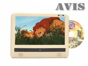 Навесной монитор на подголовник AVIS AVS0933T 9" c DVD (бежевый)