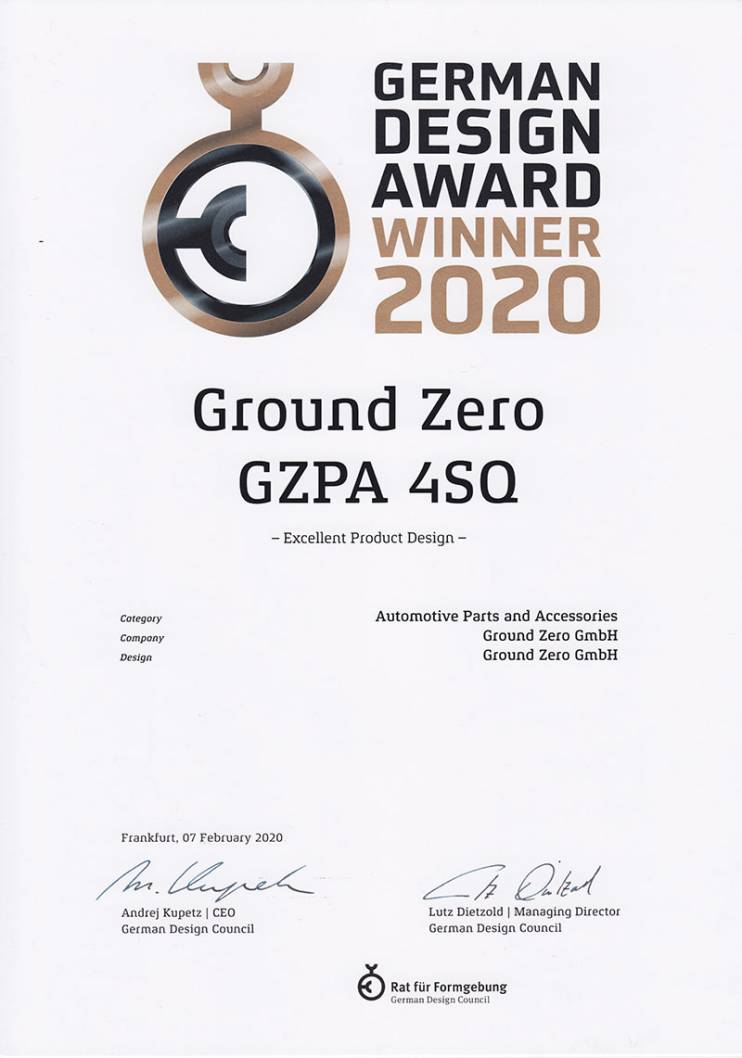 GROUND ZERO GZPA 4SQ