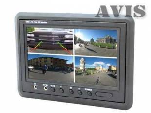 Автомобильный монитор 7" AVIS AVS4715BM со встроенным квадратором для установки на приборную панель