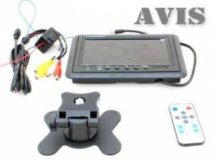 Автомобильный монитор 7" AVIS AVS4715BM со встроенным квадратором для установки на приборную панель