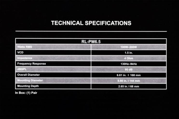 DD Audio DD RL-PM6.5